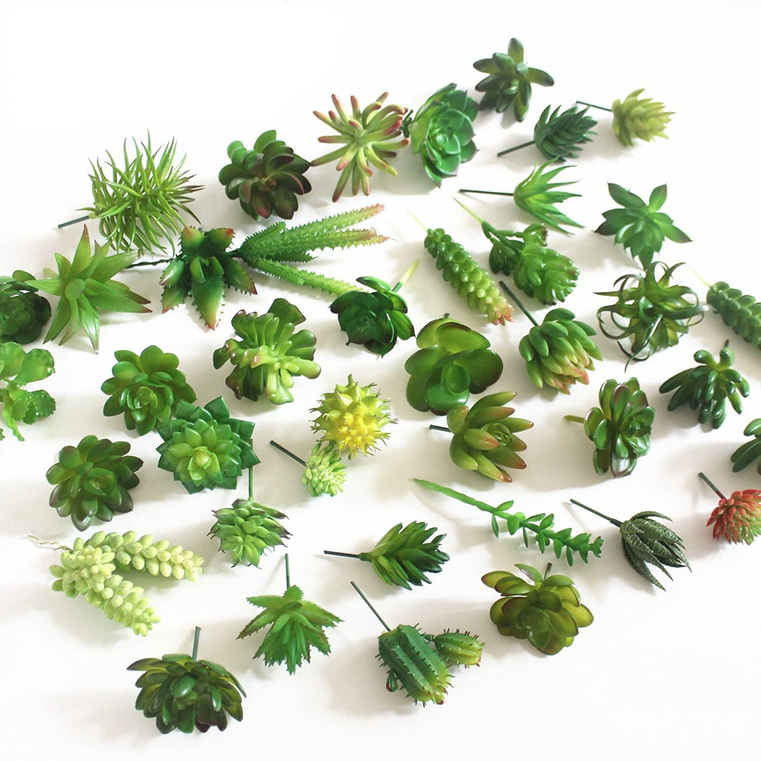 Echeveria Succulent - 15 sztuk sztuczne sukulenty dekoracyjne mieszane