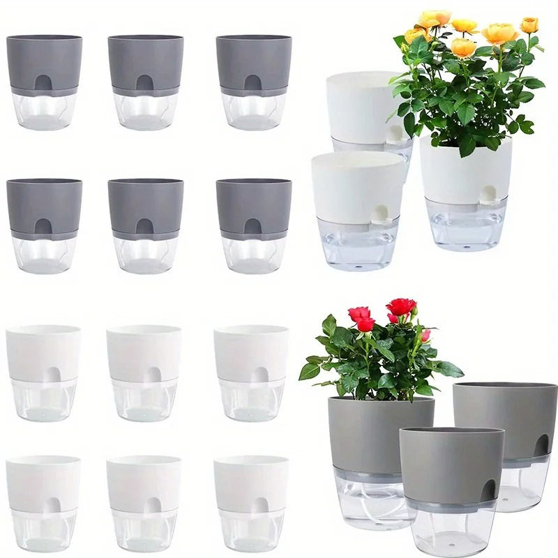 Aloe Vera Pot - 10/5 szt. Samonawadniające się plastikowe doniczki