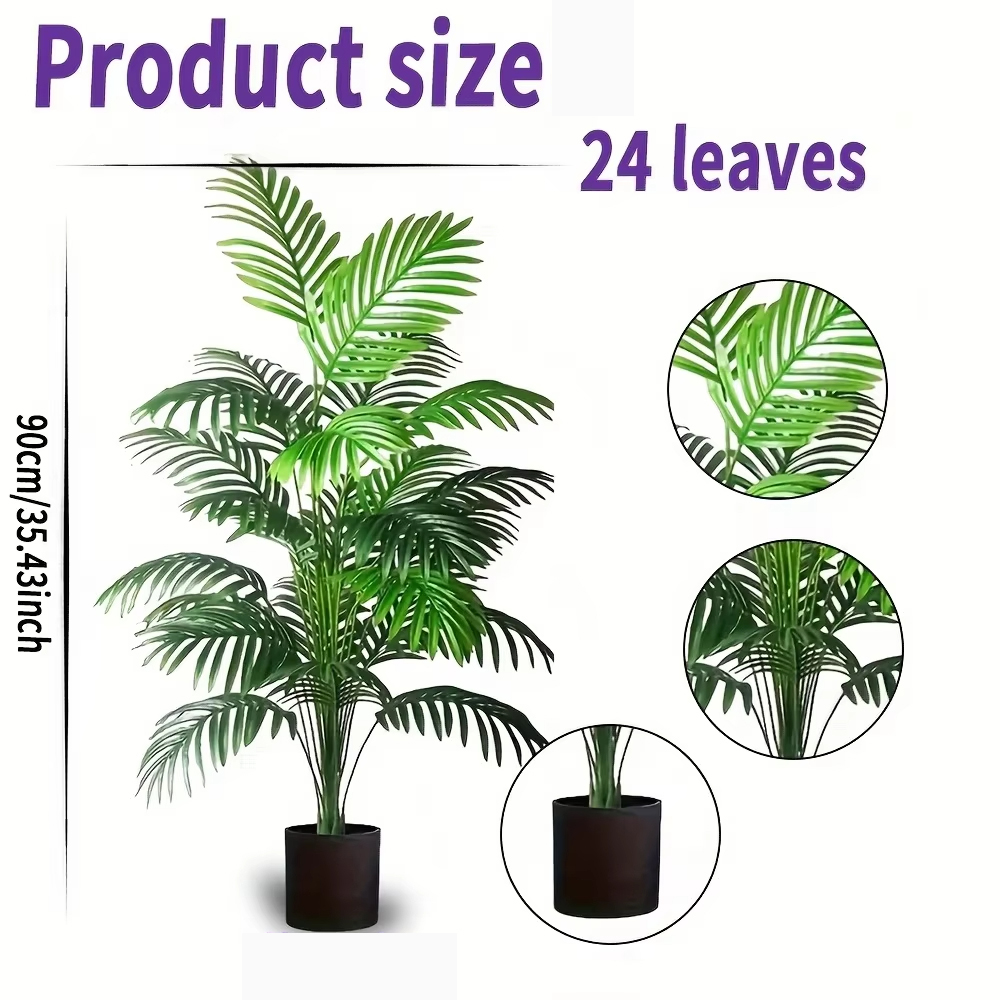 24 sztuki sztucznych roślin pa – Monstera Adansonii recenzja i cena